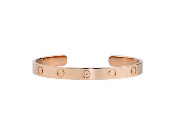 卡地亚18K玫瑰金手镯展示图