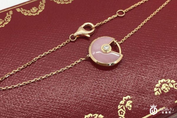 卡地亚AMULETTE DE CARTIER系列奢侈品玫瑰金手链实拍