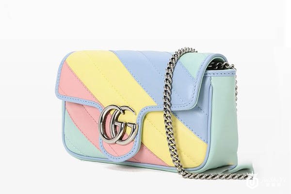 古驰拼色单肩包包展示图