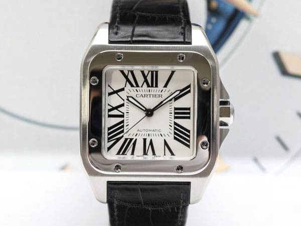 卡地亚男表W20073X8山度士系列腕表展示