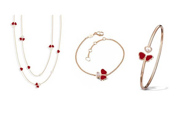 Chopard 萧邦 Happy Hearts Wings系列项链、手链、手镯展示图