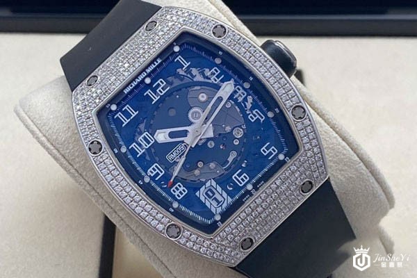 理查德米勒白金镶钻机械RM 005腕表展示