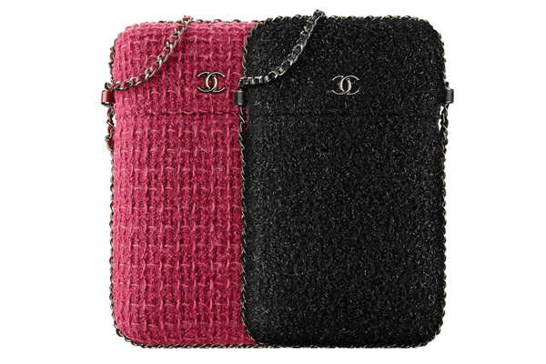 香奈儿斜纹软呢手机包回收