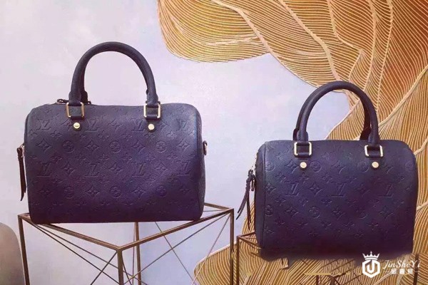 Empreinte牛皮LV speedy宝蓝色款包回收