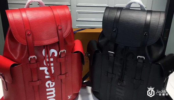 LV supreme联名系列背包