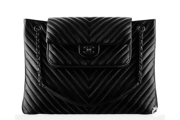 大容量V字斜纹香奈儿包包
