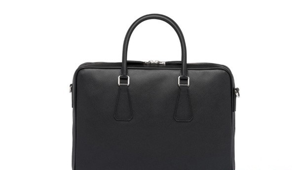 普拉达男士公文包背面图