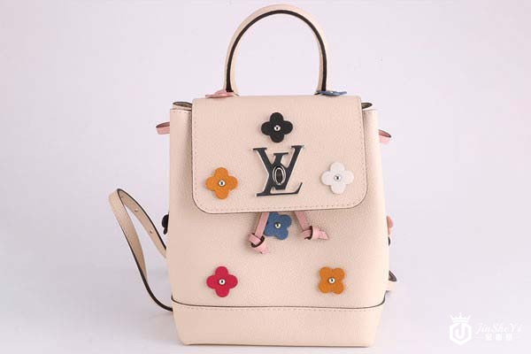 二手LV女士牛皮花朵mini双肩包 二手LV女士牛皮花朵mini双肩包