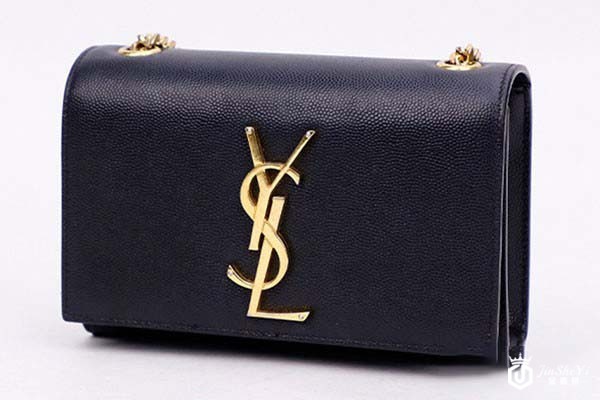 二手YSL金色字母小号牛皮链条包