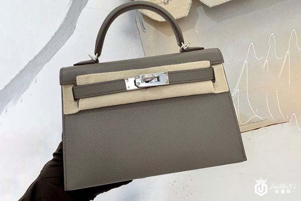 二手爱马仕mini kelly2代包包的外观展示