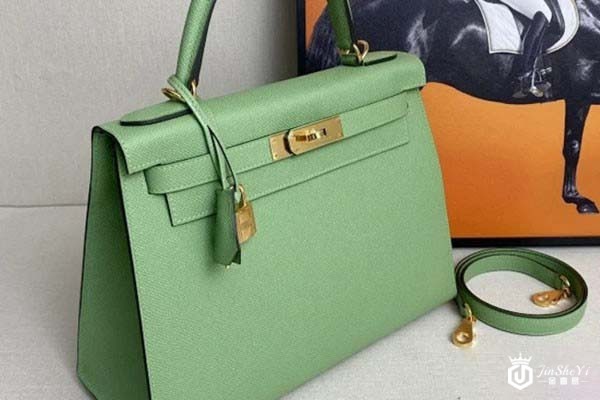 爱马仕Kelly28Y刻牛油果绿女士手提包H042319CC侧面 爱马仕Kelly28Y刻牛油果绿女士手提包H042319CC侧面