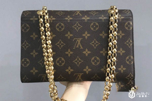 LV路易威登维多利亚老花金珠女包背面 LV路易威登维多利亚老花金珠女包背面