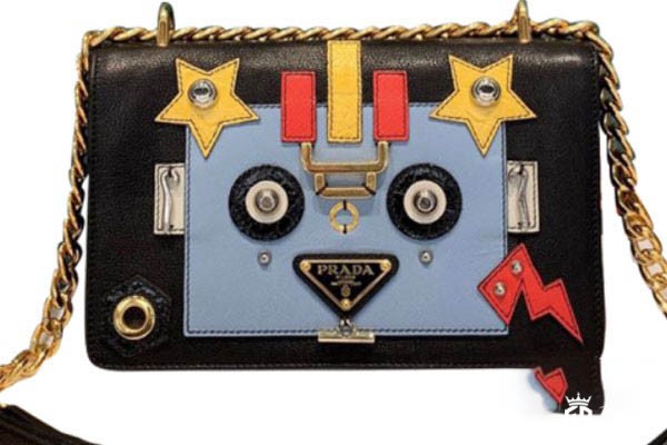 普拉达机器人链条包包实拍