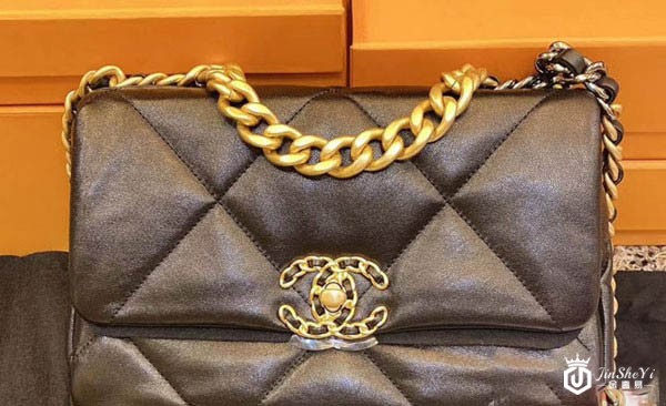 香奈儿19bag系列中号链条包展示