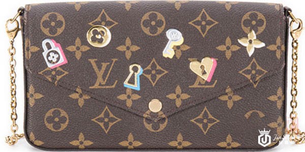 lv老花徽章贴包包实拍