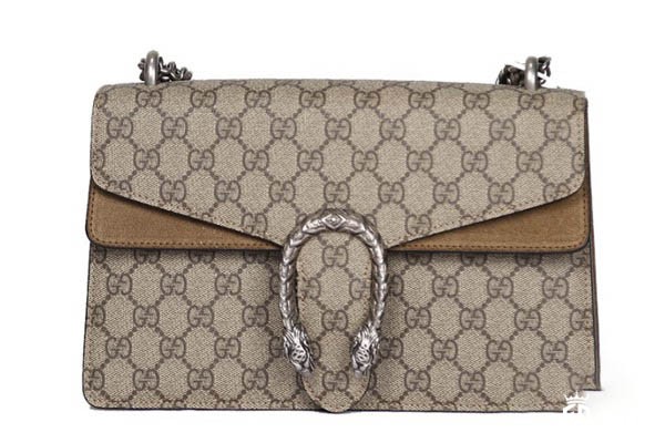 Gucci酒神老花单肩包正面展示图