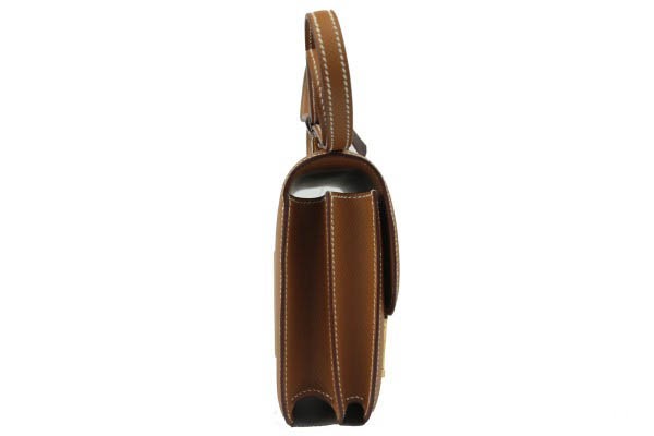 爱马仕牛皮constance19单肩包侧面展示图