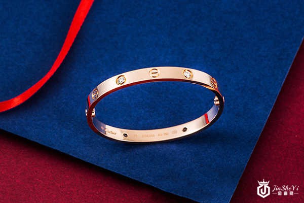 卡地亚手镯玫瑰金 四钻16号 卡地亚手镯玫瑰金 四钻16号