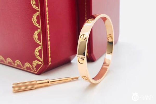 卡地亚18K玫瑰金love手镯展示图