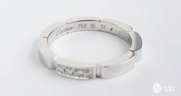 卡地亚MAILLON PANTHｅRE系列B4080400钻戒内圈展示
