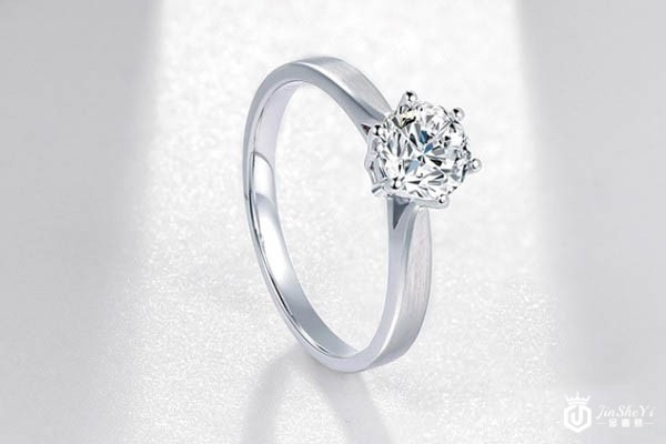 周六福30分SI/IJ六爪钻石戒指展示图