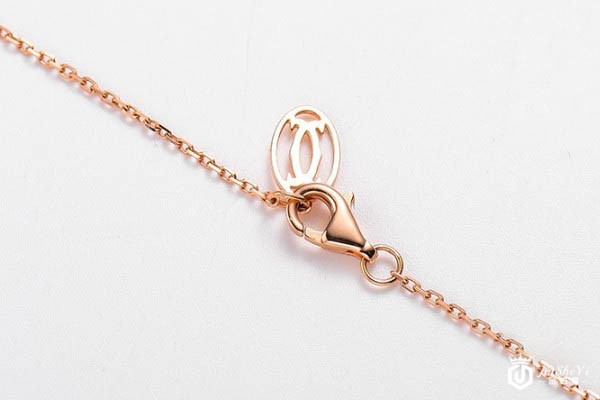 老凤祥18k金莫桑钻石吊坠牛头款项链链扣展示图