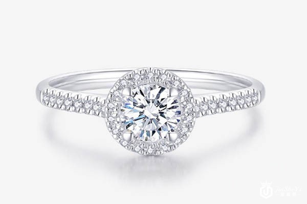 克徕帝1克拉钻戒展示图