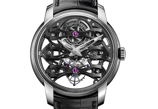 芝柏表镂空新三桥Neo Tourbillon陀飞轮腕表面盘