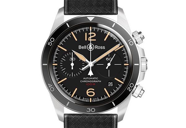 BELL & ROSS BRV2-94-Heritage计时码表（橡胶表带款）