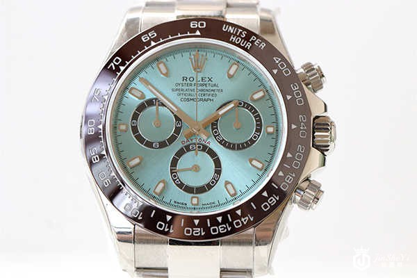 N厂劳力士4130冰蓝色迪通拿镶钻改装