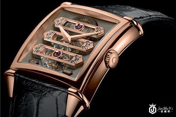 二手芝柏男表系列三金桥陀飞轮名表展示图