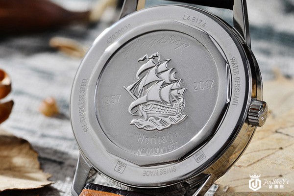 浪琴军旗系列复刻表底盖图