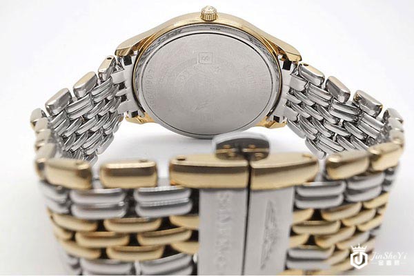 二手浪琴优雅律雅系列男士腕表背面