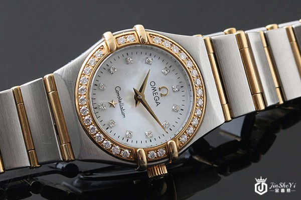 95新欧米茄星座系列女表正面图