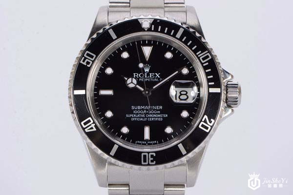 二手劳力士黑水鬼机械腕表表盘