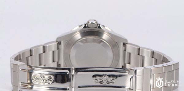 二手劳力士黑水鬼机械腕表背面