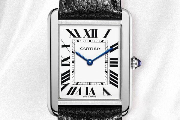 二手卡地亚坦克系列石英女士腕表表盘