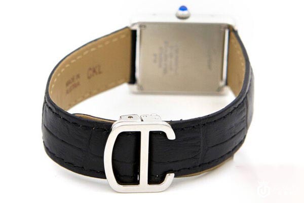 二手卡地亚坦克系列石英女士腕表表带