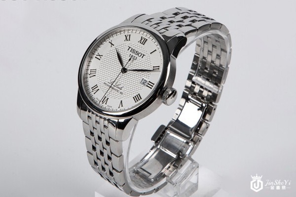 二手天梭经典1853力洛克系列T006.407.11.033.00手表侧面