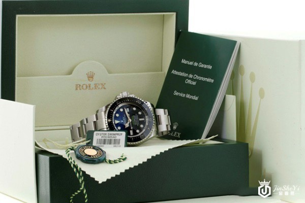 二手劳力士海使型系列116660-98210蓝盘手表全套附件展示图