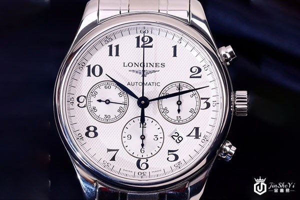 二手浪琴名匠系列机械男表表盘