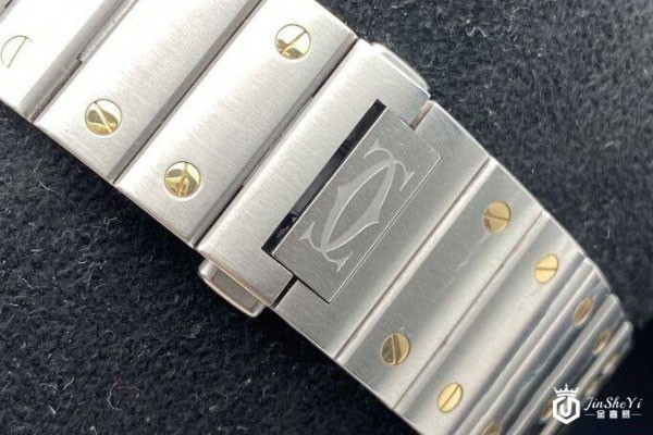 卡地亚山度士系列手表表链展示