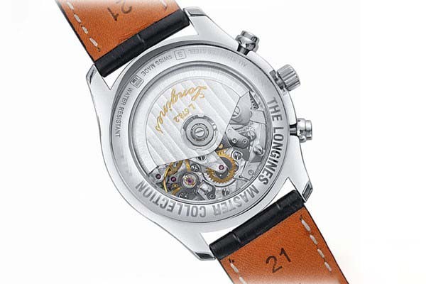 二手浪琴名匠制表传统系列八针月相机械男表机芯