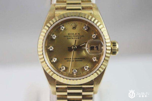 二手劳力士日志型机械腕表表盘