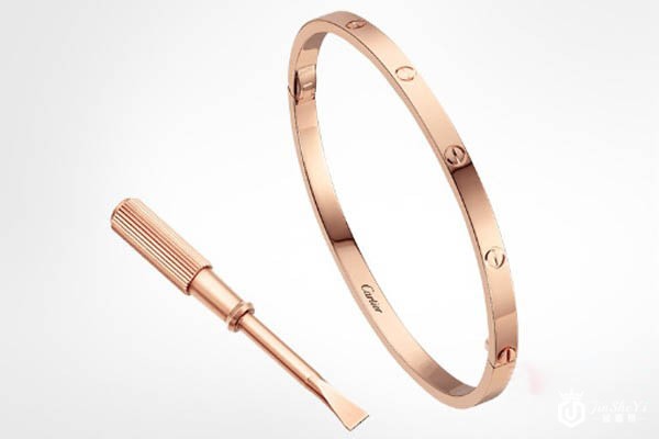 卡地亚18k玫瑰金love手镯展示图