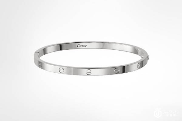 卡地亚18k白金love手镯展示图