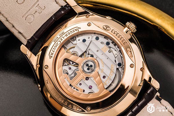 积家大师系列Q1362520玫瑰金白面手表奢侈品表底实拍 积家大师系列Q1362520玫瑰金白面手表奢侈品表底实拍