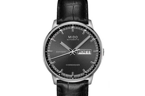 美度指挥官系列M016.430.16.061.80黑盘皮带机械名表实拍