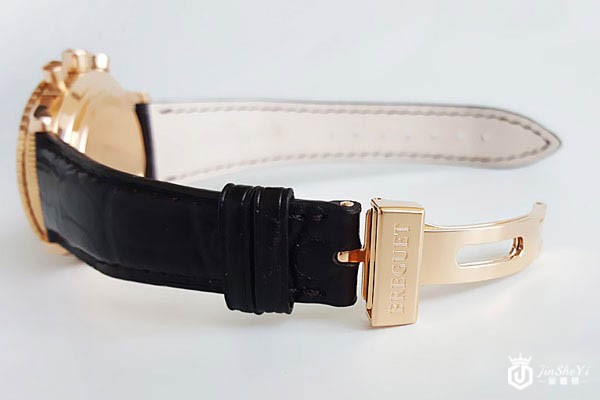 宝玑TYPE XX - XXI - XXII系列39mm表径鳄鱼皮名表侧面实拍