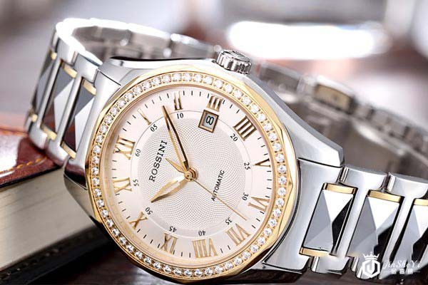 罗西尼自动机械休闲钨钢男士腕表6443